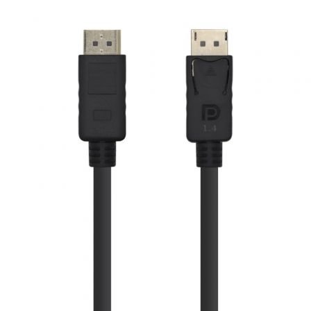 Cable Displayport 1.4 8K Aisens A149-0389/ Displayport Macho - Displayport Macho/ 0.8m/ Negro