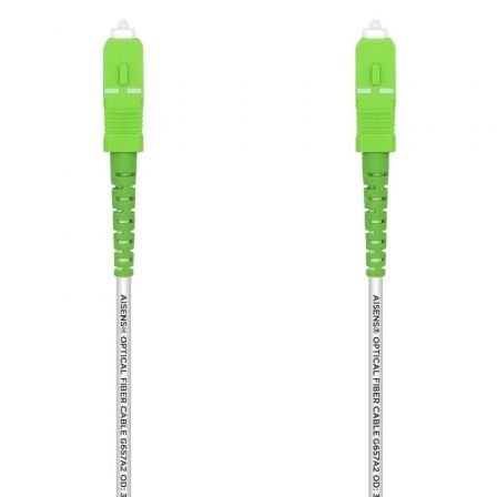 Cable de Fibra óptica G657A2 3.0 Aisens A152-0499/ LSZH/ 15m/ Blanco
