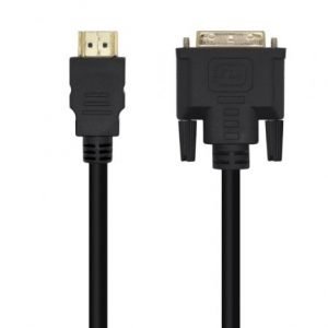 Cable DVI Macho - HDMI Macho/ 3m/ Negro - Aisens A117-0451