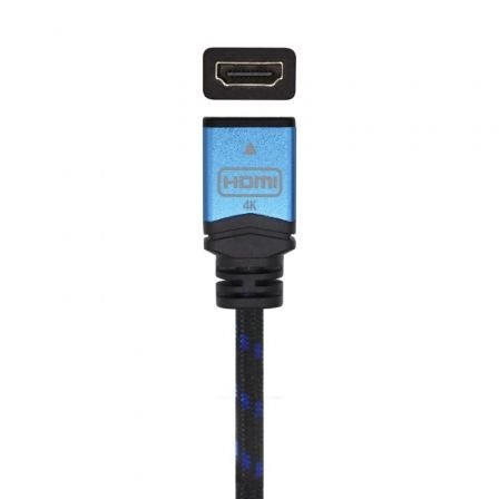Cable Alargador HDMI Aisens A120-0454/ HDMI Macho - HDMI Hembra/ 3m/ Negro/ Azul - Imagen 2