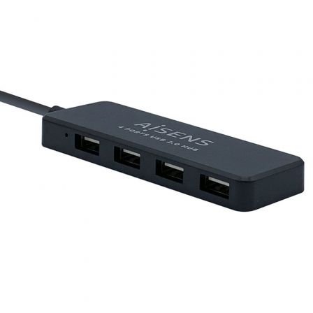 Hub USB 2.0 Aisens A104-0402/ 4 Puertos USB