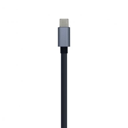 Hub USB 3.0 Tipo-C Aisens A109-0396/ 3 Puertos USB Tipo-C/ 1 RJ45/ Gris - Imagen 3