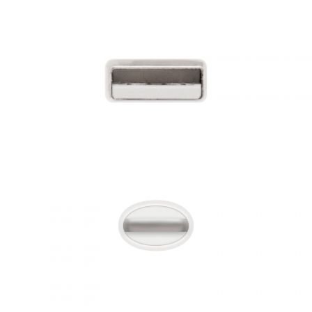 Cable USB 2.0 Lightning Nanocable 10.10.0400/ USB Macho - Lightning Macho/ 50 cm/ Blanco - Imagen 3