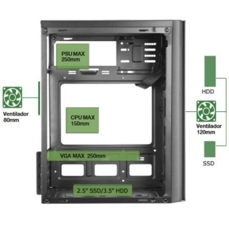 Caja Tacens Anima AC6500 con Fuente 500W - Imagen 4