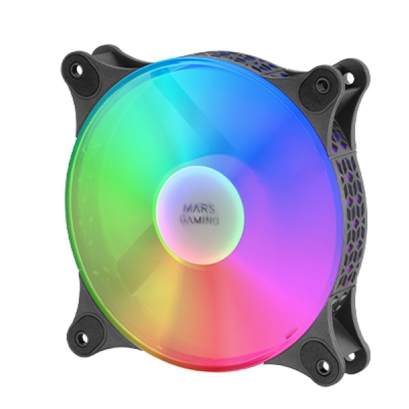 MARS GAMING MFDUO 12CM 2XFANRGB Ult-silent Black - Imagen 2