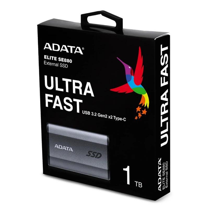 ADATA Elite SE880 SSD Externo 1TB USB 3.2 Gray - Imagen 4