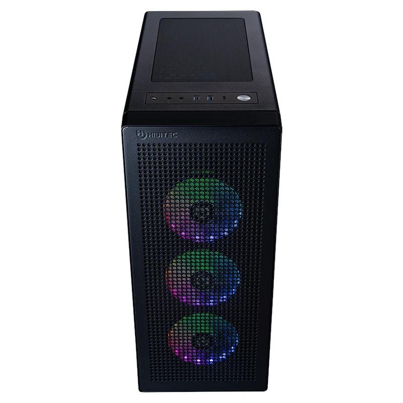 Hiditec Caja ATX Gaming H1 AIR ARGB USB-C Negra - Imagen 2