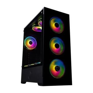 Hiditec Caja ATX Gaming Z20-AURA USB-C Negra