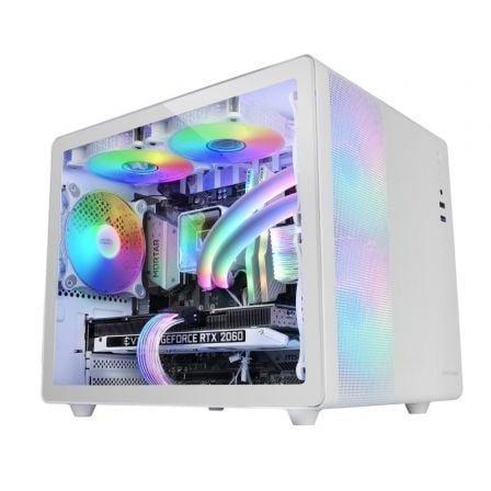 Caja Gaming Minitorre Mars Gaming MC-400/ Blanca - Imagen 2