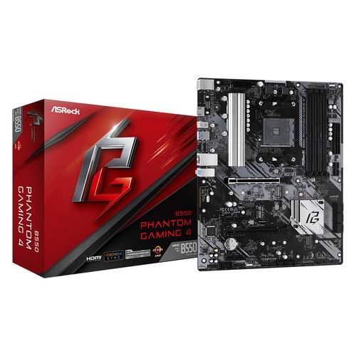 ASROCK B550 PHANTOM GAMING 4 AMD AM4 4DDR4 6SATA3 USB3.2 ATX - Imagen 2