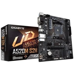 GIGABYTE A520M S2H AMD AM4 2DDR4 HDMI PCIE3.0 4SATA3 USB3.2 MATX