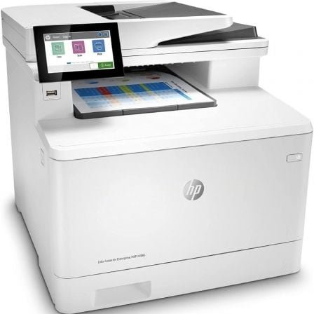 Multifunción Láser Color HP LaserJet Enterprise MFP M480F/ Fax/ Dúplex/ Blanca - Imagen 3