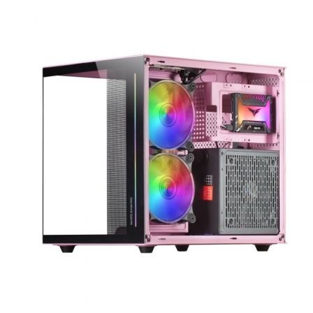 Caja Gaming Minitorre Mars Gaming MC-VIEW/ Rosa - Imagen 3