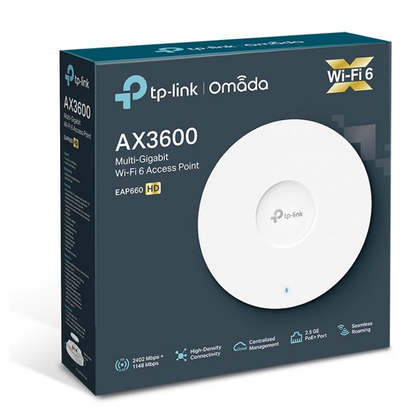 TP-Link EAP660HD AP WiFi6 AX3600 Techo Dual 1x2.5G - Imagen 4