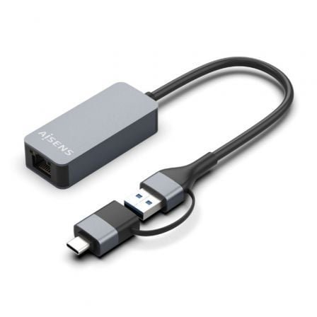 Adaptador USB Tipo-C Macho - RJ45 Hembra/ 2500Mbps - Aisens A109-0710