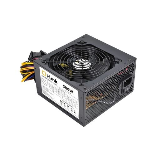 500W L-LINK LL-PS-500 2SATA 12CM ATX - Imagen 2