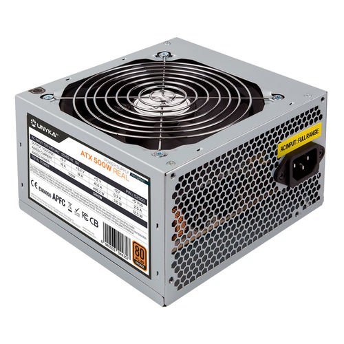 500W UNYKA FULL RANGE PFC-ACTIVO 80+ BRONCE 12CM ATX BULK - Imagen 2