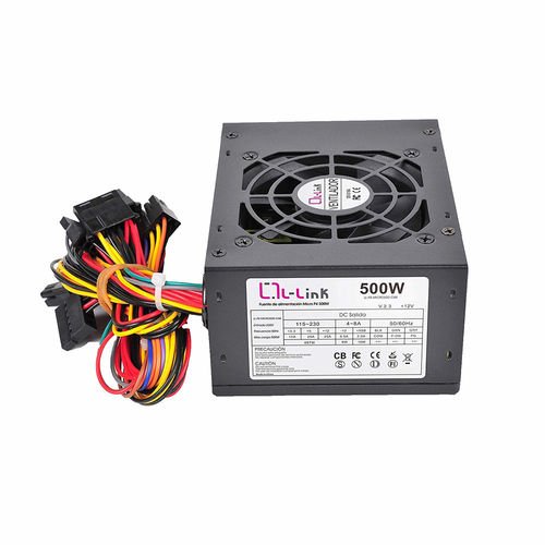 500W L-LINK LL-PS-MICRO-500-CAB 3SATA 8CM MICRO ATX - Imagen 2