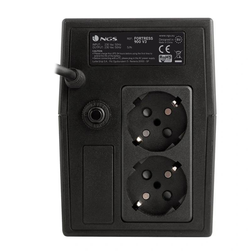 NGS Sai FORTRESS 900V3, UPS 360W - AVR 2 SHUCKO - Imagen 4