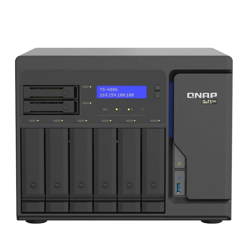 QNAP TS-H886-D1602-8G NAS 4+2-Bay 4x2.5GbE - Imagen 2