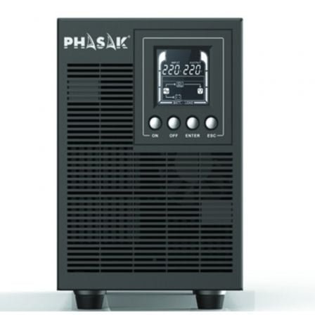 SAI Online Phasak 2000 VA Online LCD/ 2000VA-1800W/ 4 Salidas/ Formato Torre - Imagen 2