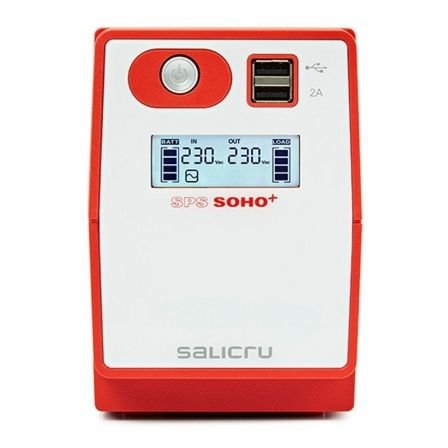 SAI Línea Interactiva Salicru SPS 500 SOHO+ IEC/ 500VA-300W/ 4 Salidas/ Formato Torre - Imagen 2