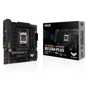 ASUS TUF GAMING B650M-PLUS M-ATX Skt AM5 4xDDR5 5200MHz DISPLAYPORT HDMI 2xM.2 X4 3PCIE 2.5GLAN USB-C USB3.2