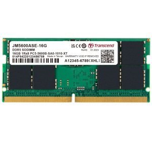 SODIMM 16GB 5600Mhz DDR5 TRANSCEND 1.1V CL40 1Rx8 JM5600ASE-16G