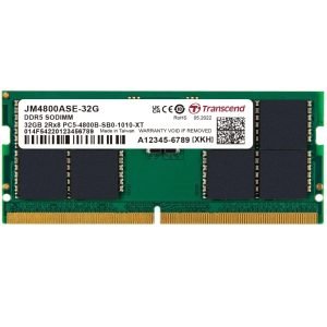 SODIMM 32GB 4800Mhz DDR5 TRANSCEND 1.1V CL40 2Rx8 JM4800ASE-32G