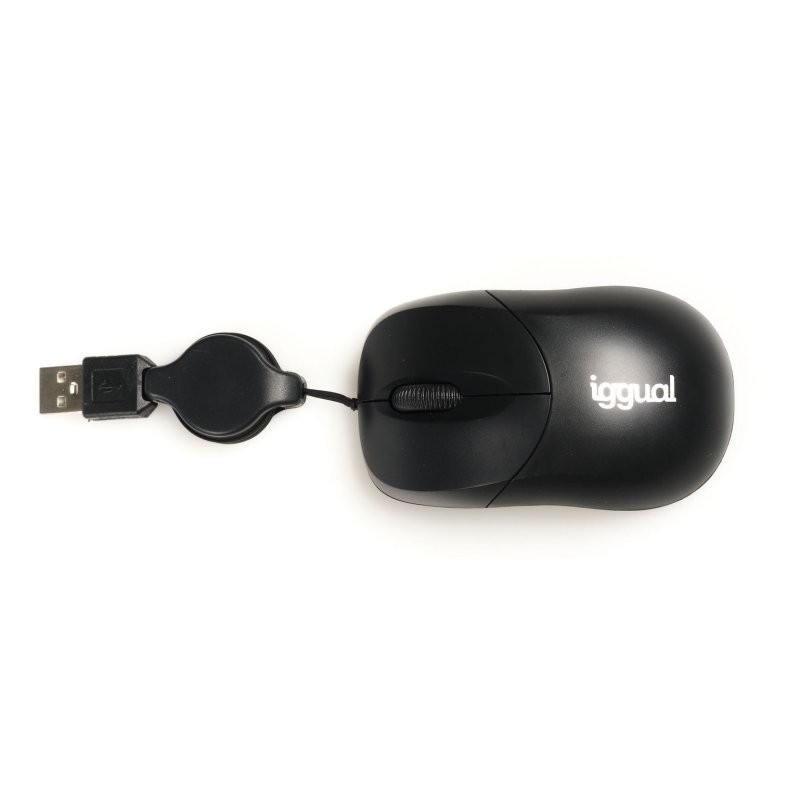 iggual Ratón retráctil COM-BASIC-800DPI negro - Imagen 2