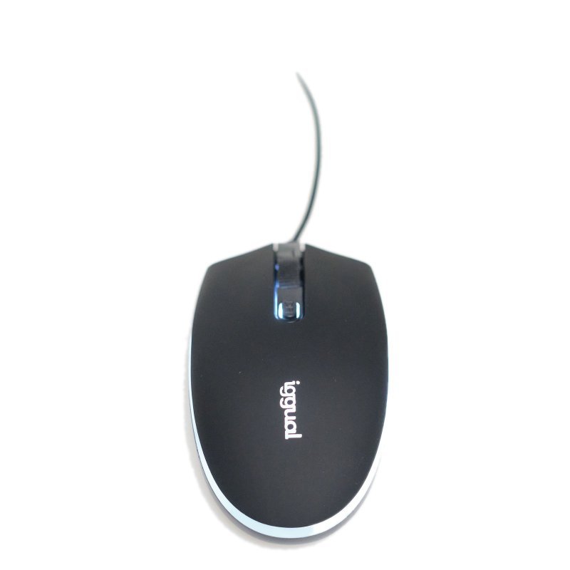 iggual Ratón óptico COM-LED-1600DPI negro - Imagen 3