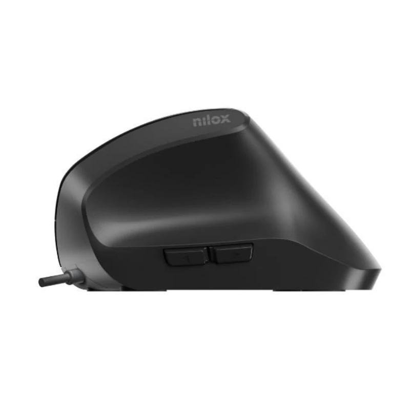 Nilox Ratón Vertical 3600 DPI, 6 botones, negro - Imagen 2
