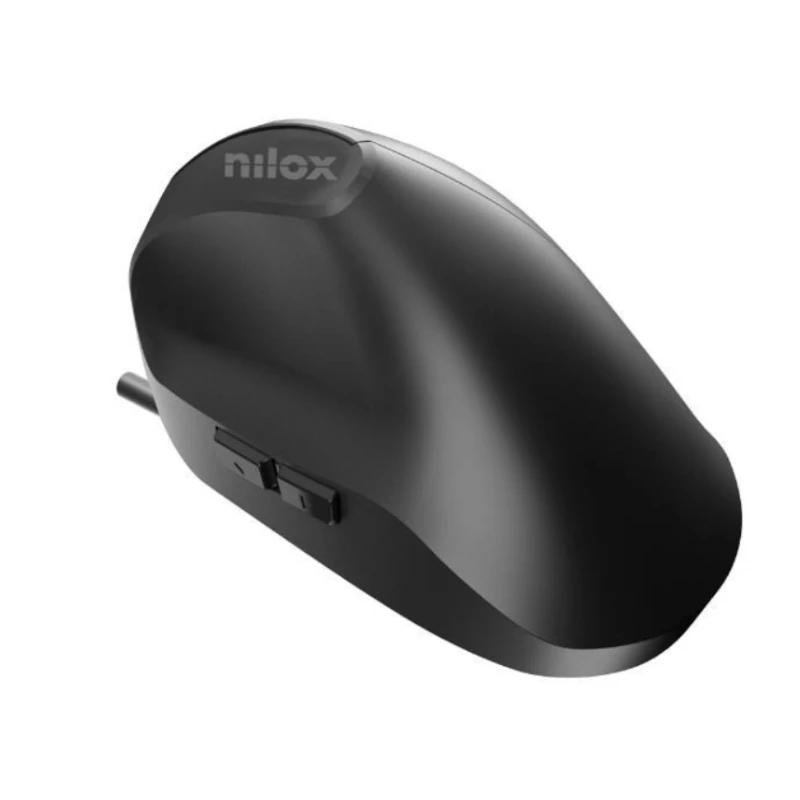 Nilox Ratón Vertical 3600 DPI, 6 botones, negro - Imagen 3