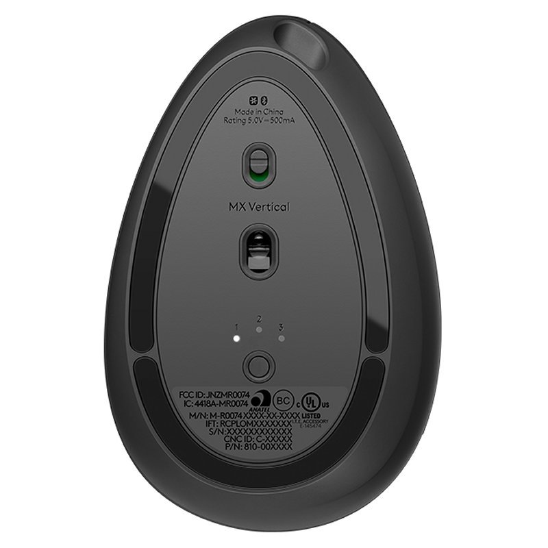 Logitech MX Vertical Ratón ergonómico Negro - Imagen 4
