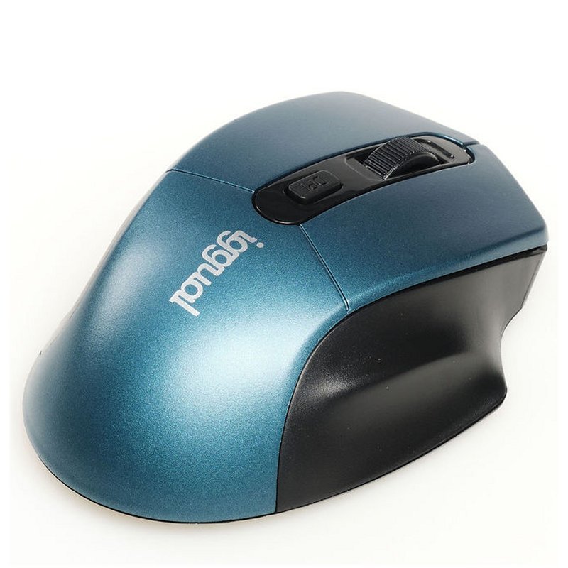iggual Ratón inalámbrico ERGONOMIC-L-1600DPI azul - Imagen 3