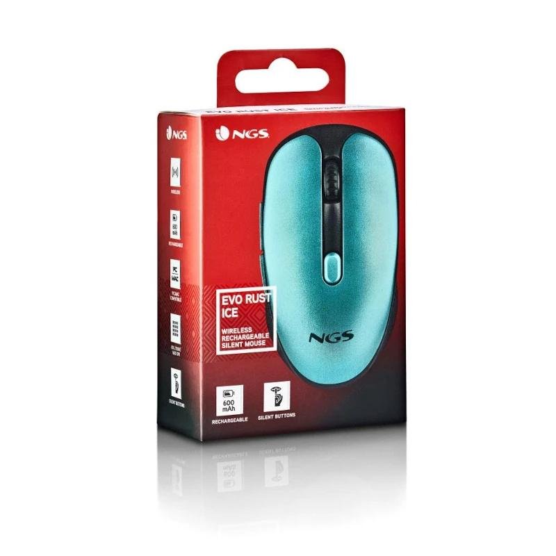 NGS Raton Inalambrico Recargable Silencioso Hielo - Imagen 4