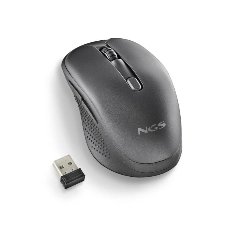 NGS Raton Inalambrico Recargable Silencioso Negro - Imagen 3