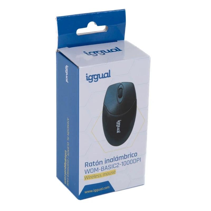 iggual Ratón inalámbrico WOM-BASIC2-1000DPI negro - Imagen 4