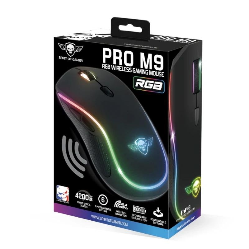 Spirit of Gamer Raton Inalambrico Pro M9 Rgb - Imagen 4