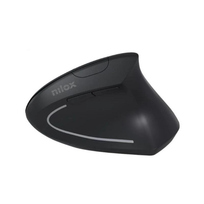 Nilox Ratón Wireless Vertical, 1600 DPI, Negro - Imagen 4