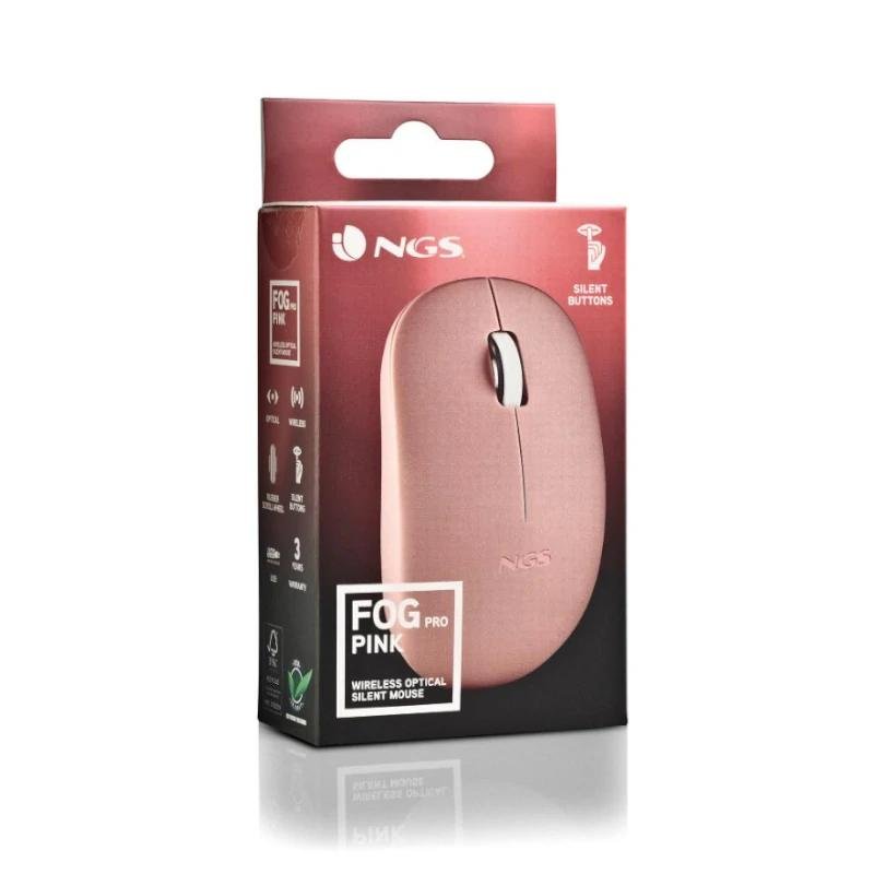 NGS Raton Inalambrico Teclas silenciosas Rosa - Imagen 4