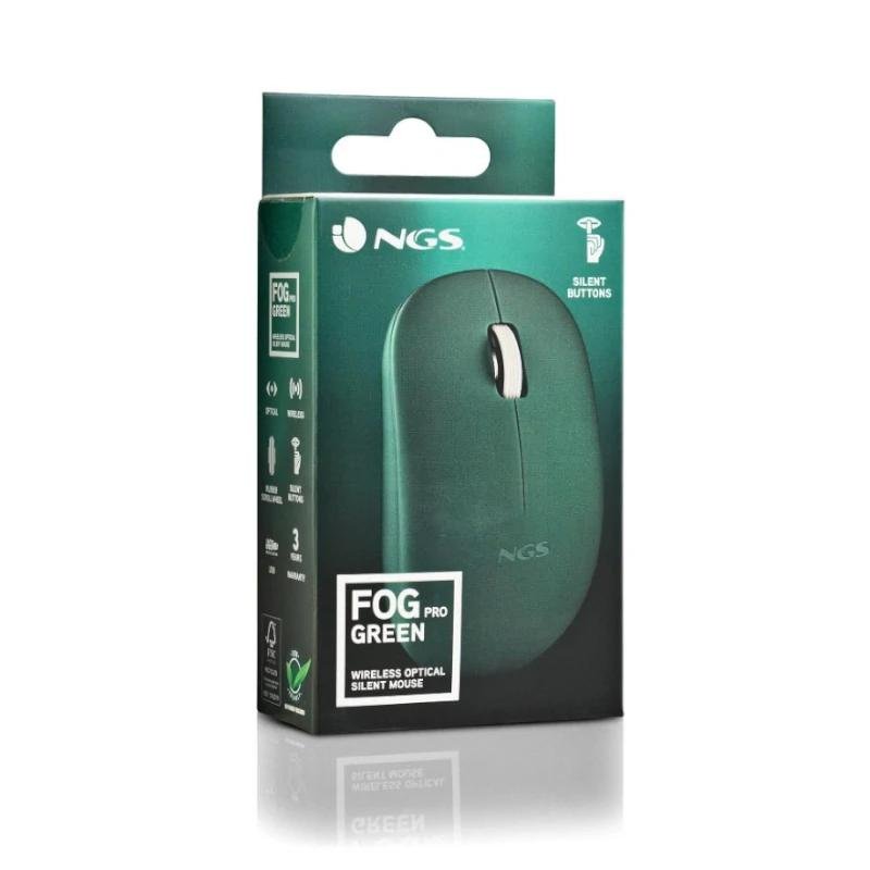 NGS Raton Inalambrico Teclas silenciosas Verde - Imagen 4