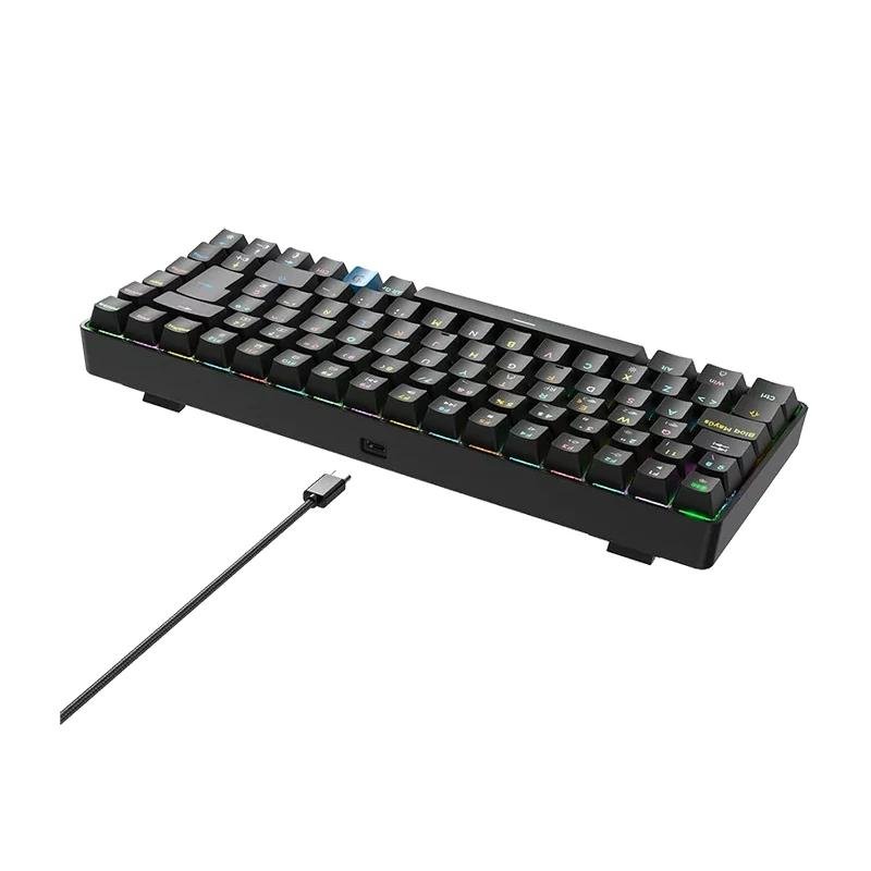 Hiditec teclado Gaming GM1K Switches red - Imagen 2