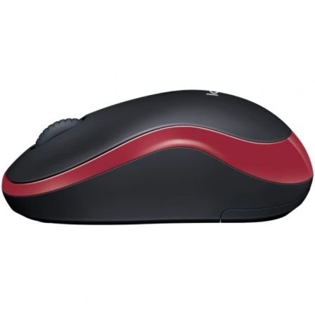 Ratón Inalámbrico Logitech M185/ Hasta 1000 DPI/ Rojo - Imagen 3