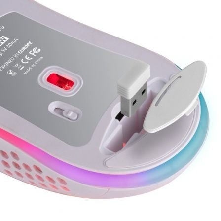 MARS GAMING Raton Inalámbrico MMW3 79G White - Imagen 4