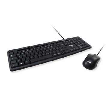COMBO TECLADO + MOUSE USB EQUIP LIFE COLOR NEGRO
