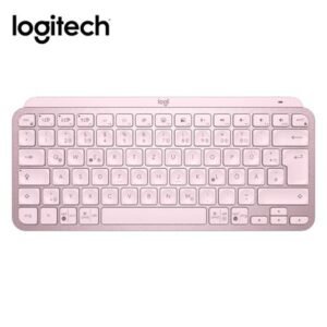 TECLADO LOGITECH BLUETOOTH MX KEYS MINI ILUMINADO COMPACTO RECARGABLE USB-C COLOR ROSA  920-010813