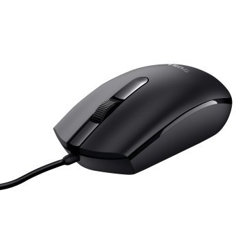 MOUSE TRUST BASI USB 3 BOTONES Y RUEDA DE DESPLAZAMIENTO 1200DPI 24271