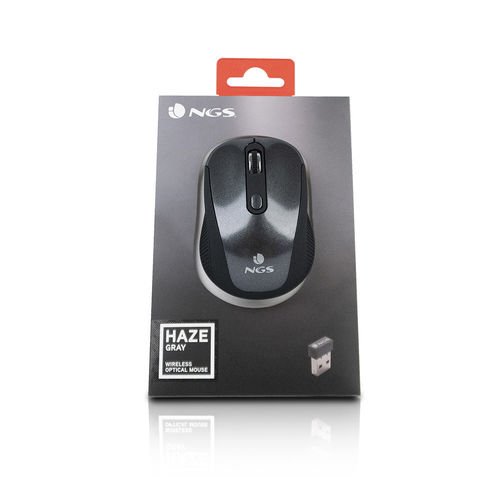 RATON NGS HAZE OPTICO 1600DPI INALAMBRICO GRIS