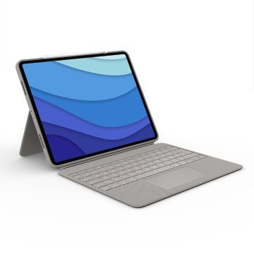 TECLADO BLUETOOTH FUNDA LOGITECH COMBO PRO IPAD PRO 12.9PULGADAS ( 5 & 6 GENERACION ) COLOR ARENA P/N: 920-009219